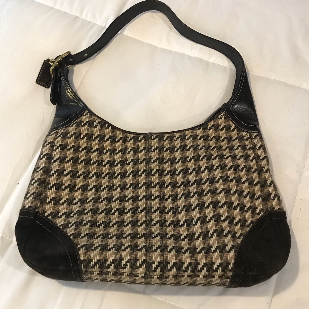 Vintage Coach Brown Tweed